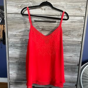 Torrid red flowy Cami SZ 1